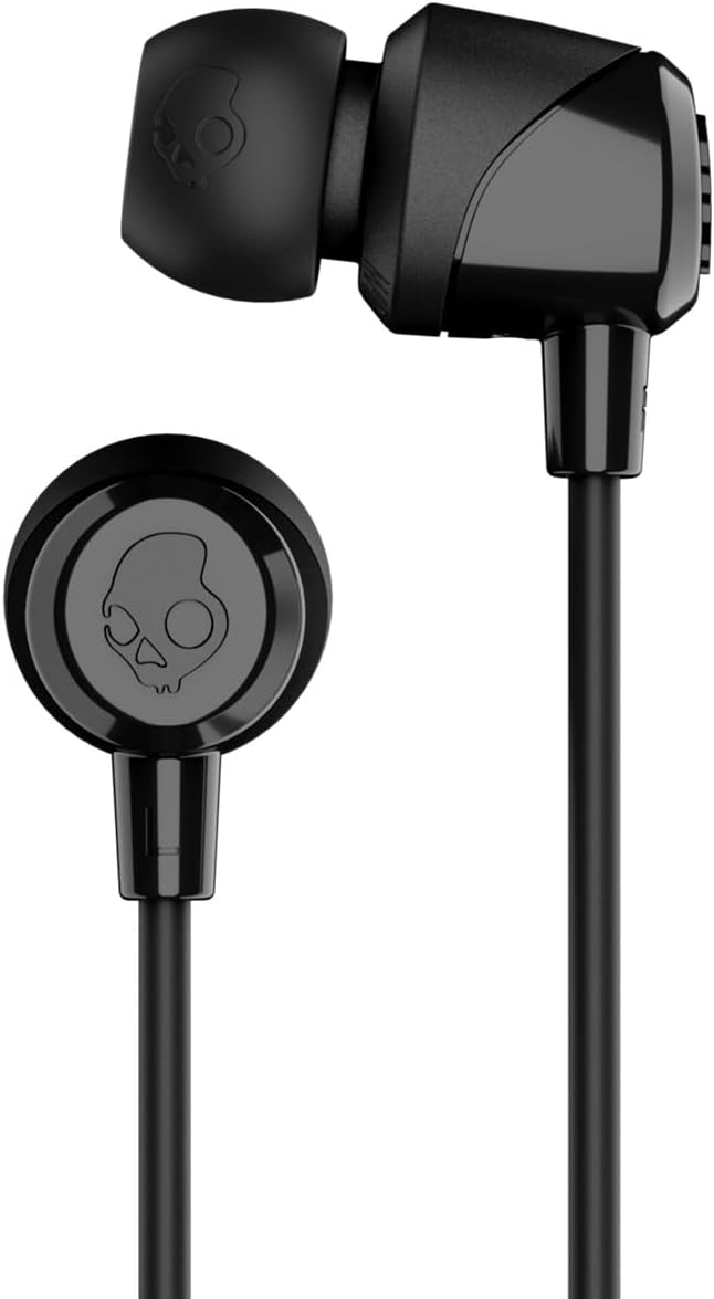Skullcandy Jib Wired Earbuds with 3.5mm AUX Plug, Noise Isolating Fit, In-Line Microphone Call and Track Control, Convenient for Travel - Black - Image 2