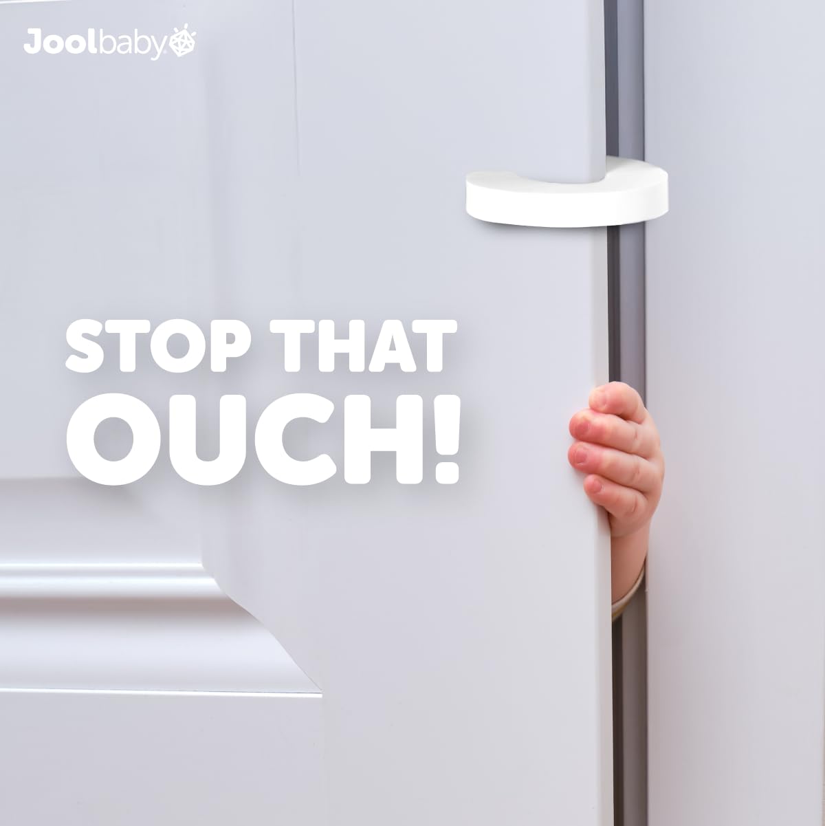Jool Baby Door Pinch Guards (6 Pack) – Slam Preventer – Babyproof Doors to Avoid Pinched Fingers & Door Slamming, Keep Pets from Getting Locked in - Image 2