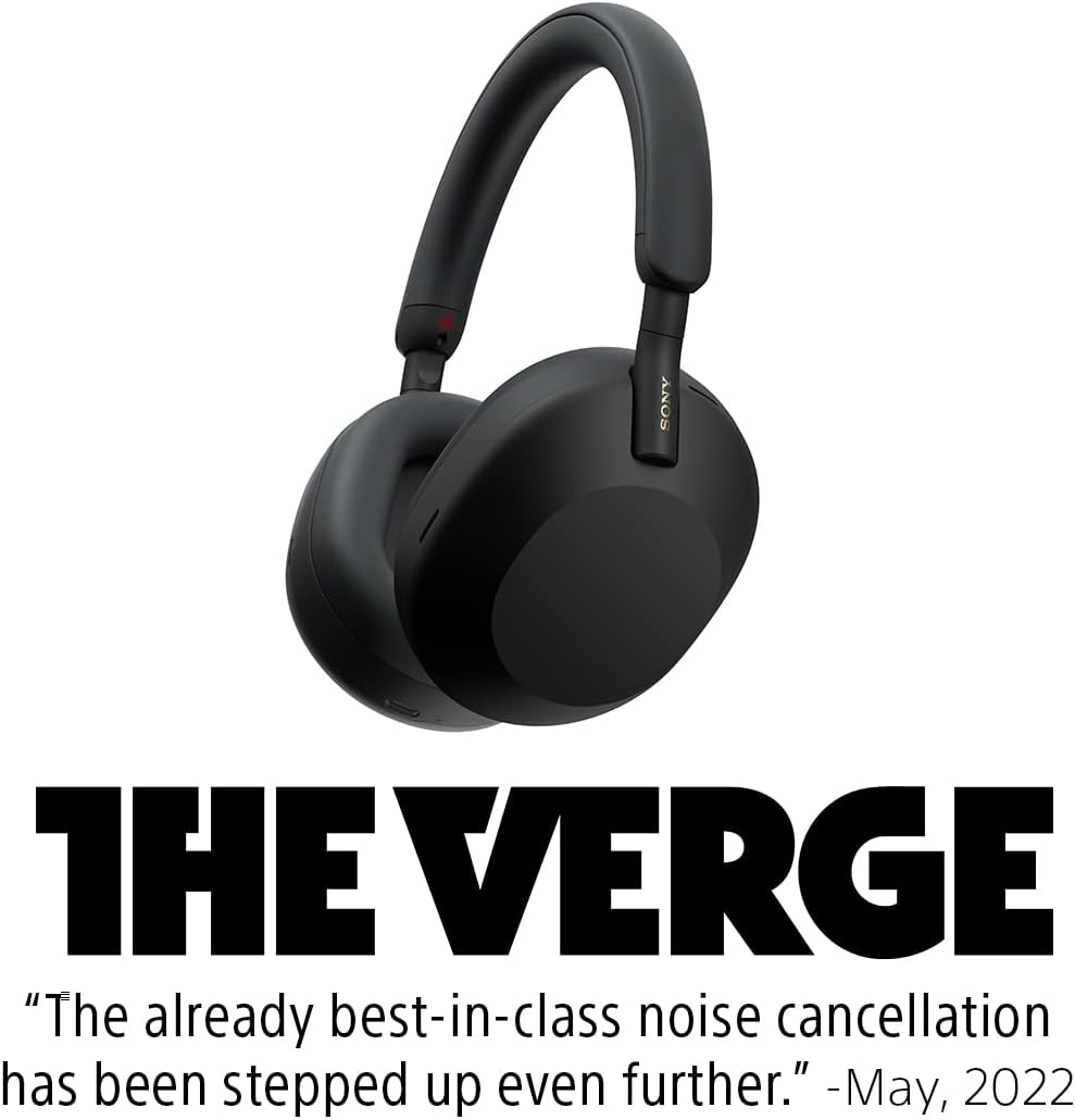 Sony WH-1000XM5 Premium Noise Canceling Headphones, Auto NC Optimizer, 30-Hour Battery, Alexa Voice Control, Black - Image 9
