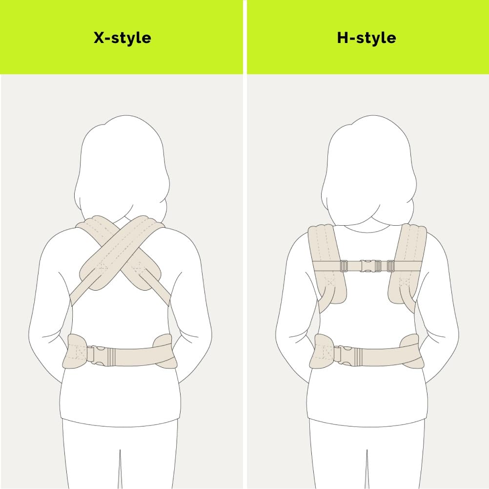 Ergonomic Baby Carrier Newborn to Toddler, Lightweight & Breathable Cotton Infant Carrier for Hands Free Comfort (Off White) - Image 7