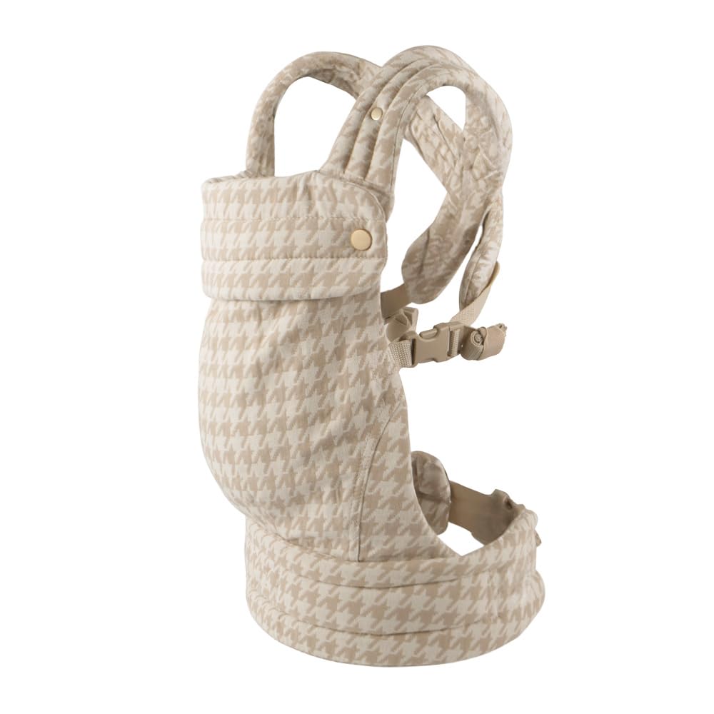 Ergonomic Baby Carrier Newborn to Toddler, Lightweight & Breathable Cotton Infant Carrier for Hands Free Comfort (Houndstooth)