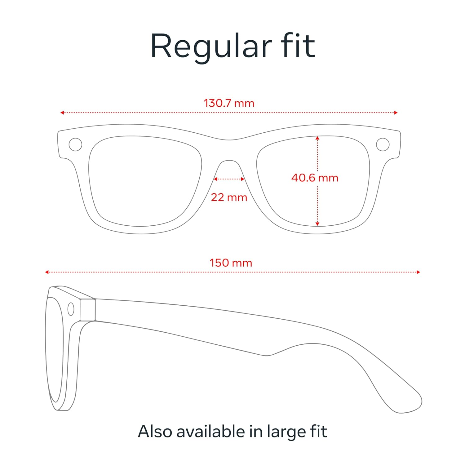 Ray-Ban Meta (Gen 1), Wayfarer, Shiny Black | Smart AI Glasses for Men, Women — 12 MP Ultra-Wide Camera, Open-Ear Speakers for Audio, Video Recording and Bluetooth — Clear Lenses — Wearable Technology - Image 8