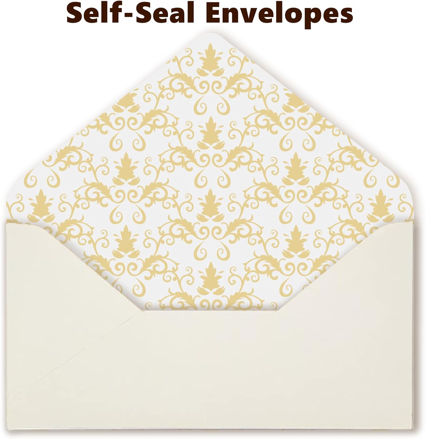 XXINMOH 90 Piece Stationery Set - 60 Vintage-Style Paper Sheets + 30 Envelopes, Gold Border Letter Writing Paper for Love Letters & Party Invitations - Image 3