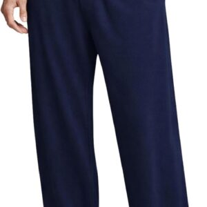 Men’s Pajama Pants with Short Length 27″ Inseam, Soft Lightweight Lounge Sleep Pants with Pockets and Fly