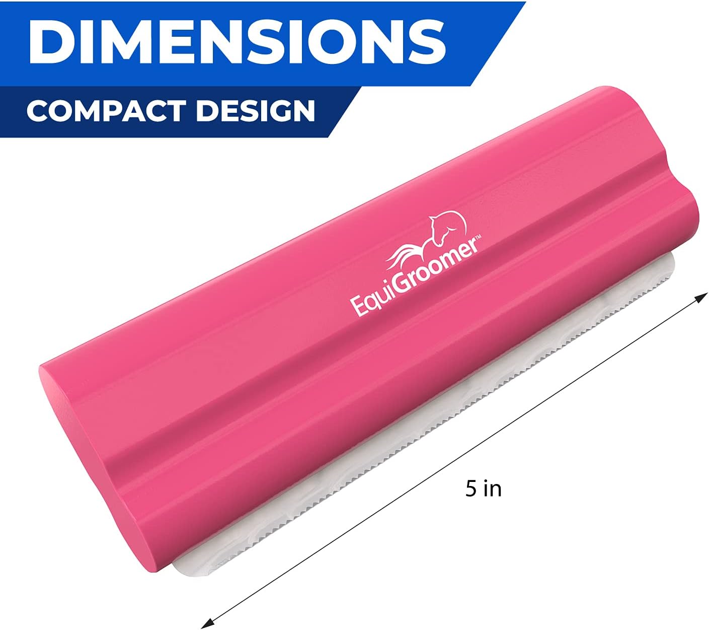 EasyGroomer Deshedding Brush for Dogs & Cats – Undercoat Grooming Tool for Short & Long Hair, Removes Loose Fur & Dirt, Reduces Shedding for Small & Large Pets, Pink - Image 3