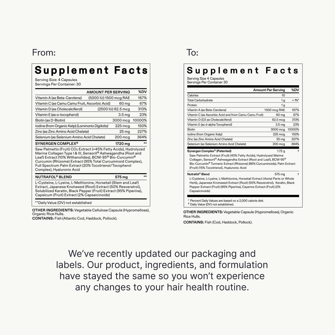 Nutrafol Men's Hair Growth Supplement and Hair Serum, Clinically Tested for Visible Thickness and Strength - 1 Month Supply, 1.7 Fl Oz Bottle - Image 8
