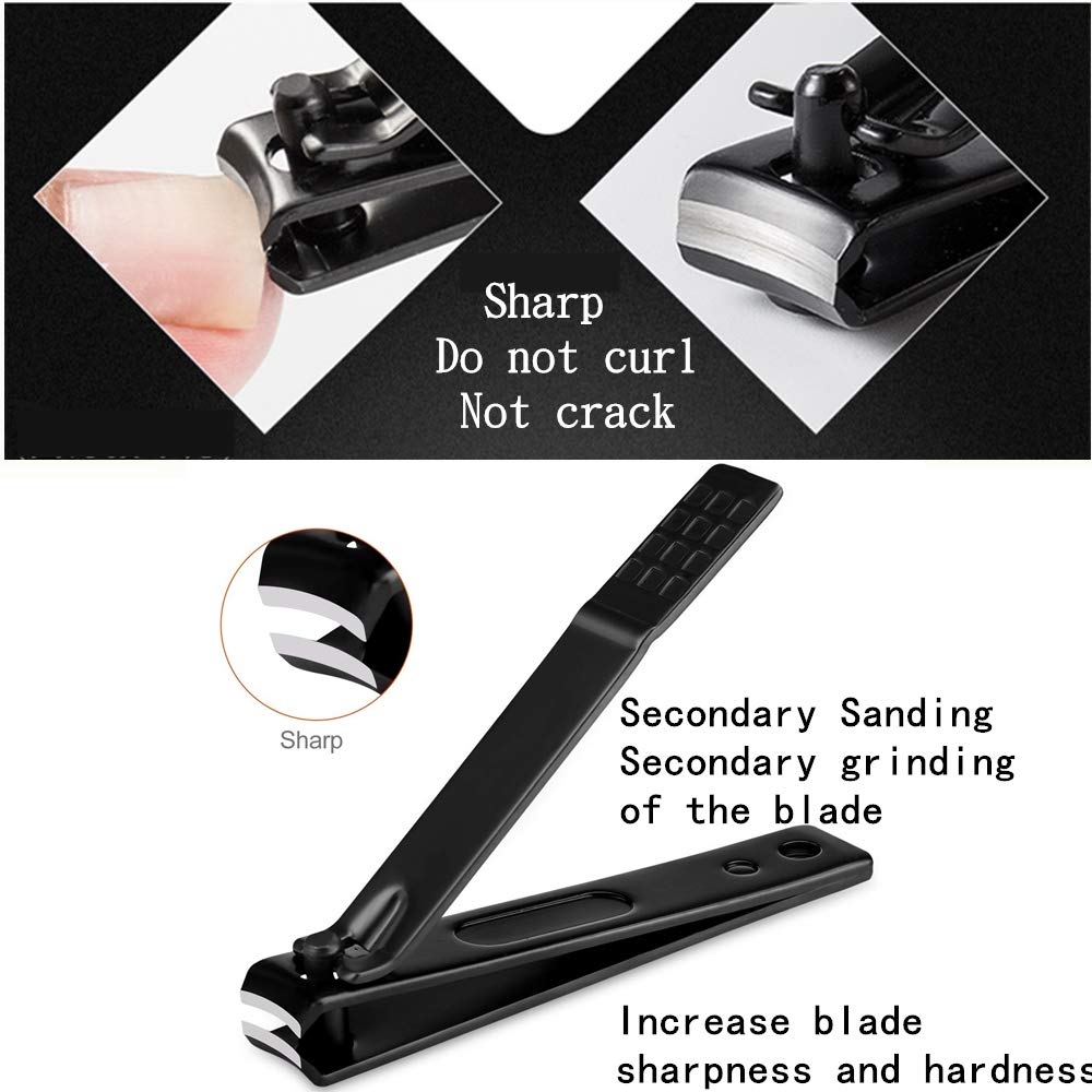 Manicure set Men Personal Care Tools Accessories Finger and Toe Nail Clippers Set Professional Manicure Pedicure Kit With Travel Case Nail Grooming Kit Gifts for Men Women Father Mother - Image 7