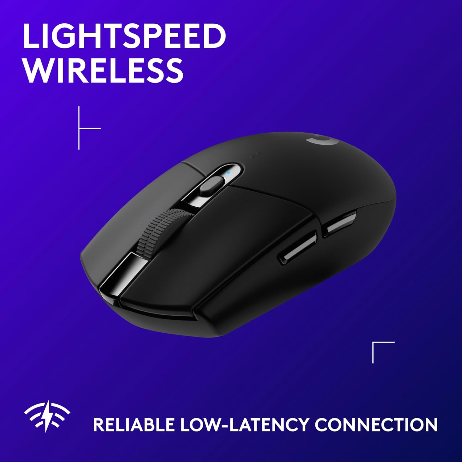 Logitech G305 Lightspeed Wireless Gaming Mouse, Hero Sensor, 12,000 DPI, Lightweight, 6 Programmable Buttons, 250h Battery, On-Board Memory, Compatible with PC, Mac - Black - Image 3
