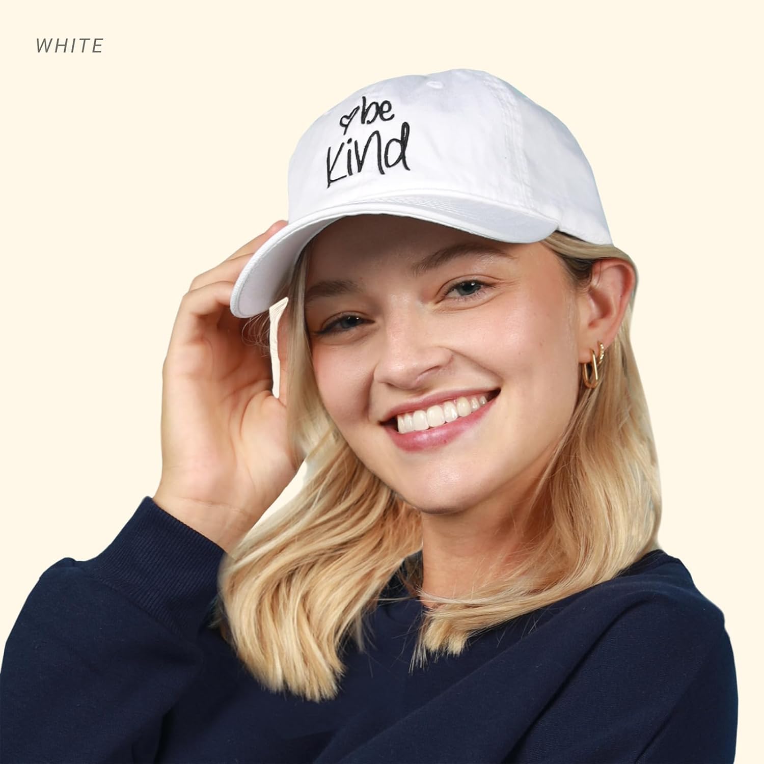 CHOK.LIDS Be Kind Trendy Womens Baseball Cap Unisex Fashion Cotton Polo Style Fun Inspirational Saying Seasonal Headwear - Image 6