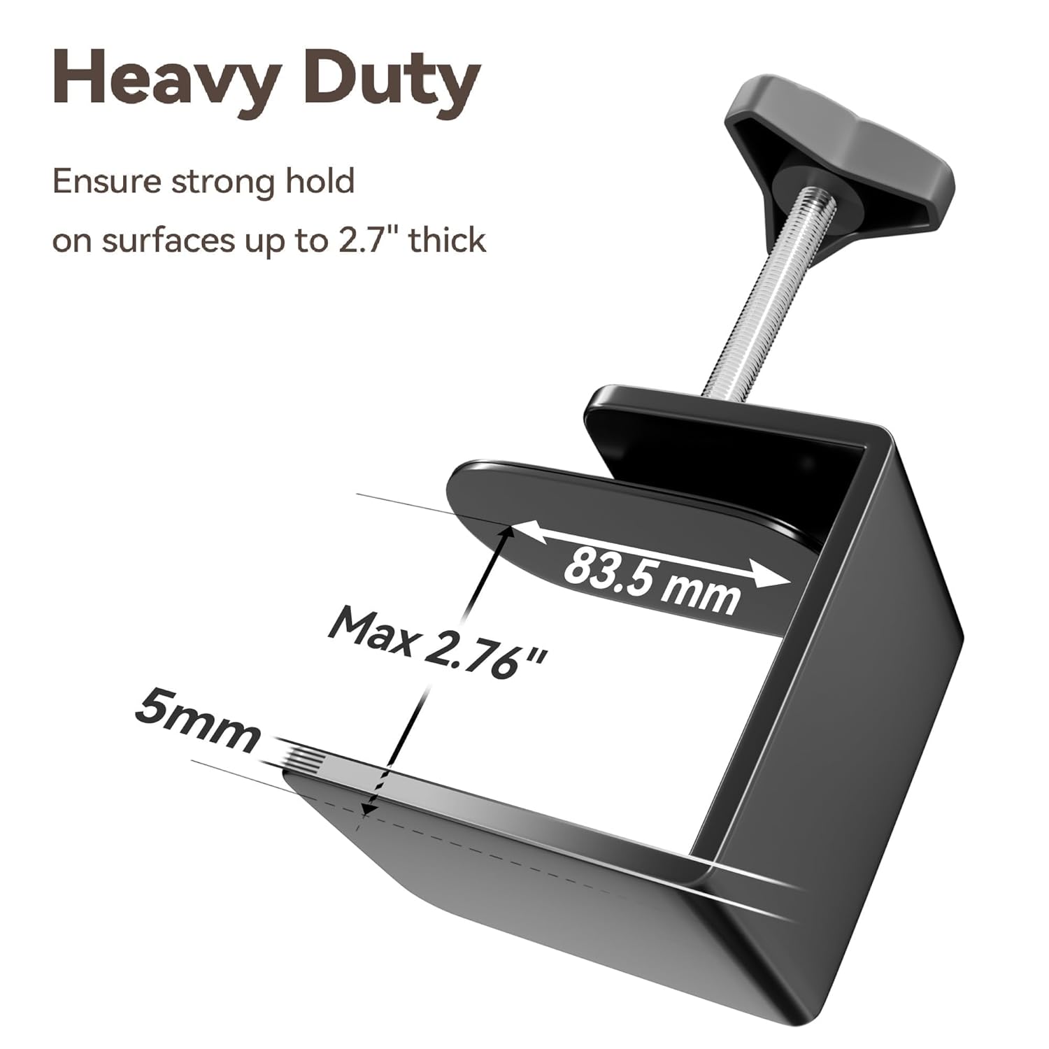 Adjustable Pet Grooming Arm for Table: 42" Height & 27"-39" Width, Clamp Fits Up to 2.76", Includes Hammock & 2 No-Sit Nooses, Heavy-Duty Dog Grooming Station for Home Use, Nail Trimming & Drying - Image 6