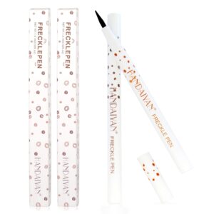 Freckle Pen 4 Colors Available, Natural Lifelike Freckle Makeup Pen, Waterproof Long Lasting Quick Dry – Light Brown, Natural Coffee, Chestnut, Dark Brown