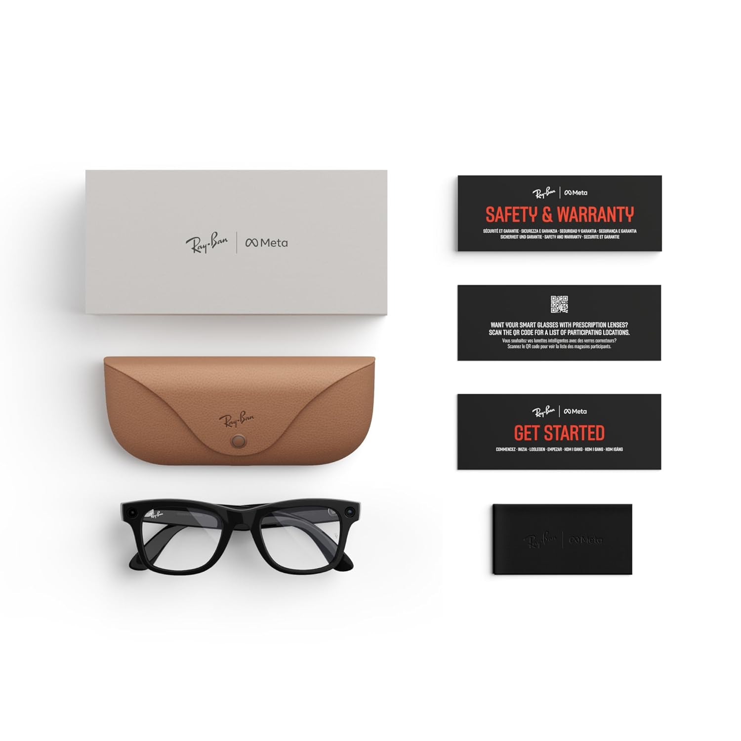 Ray-Ban Meta (Gen 1), Wayfarer, Shiny Black | Smart AI Glasses for Men, Women — 12 MP Ultra-Wide Camera, Open-Ear Speakers for Audio, Video Recording and Bluetooth — Clear Lenses — Wearable Technology - Image 7