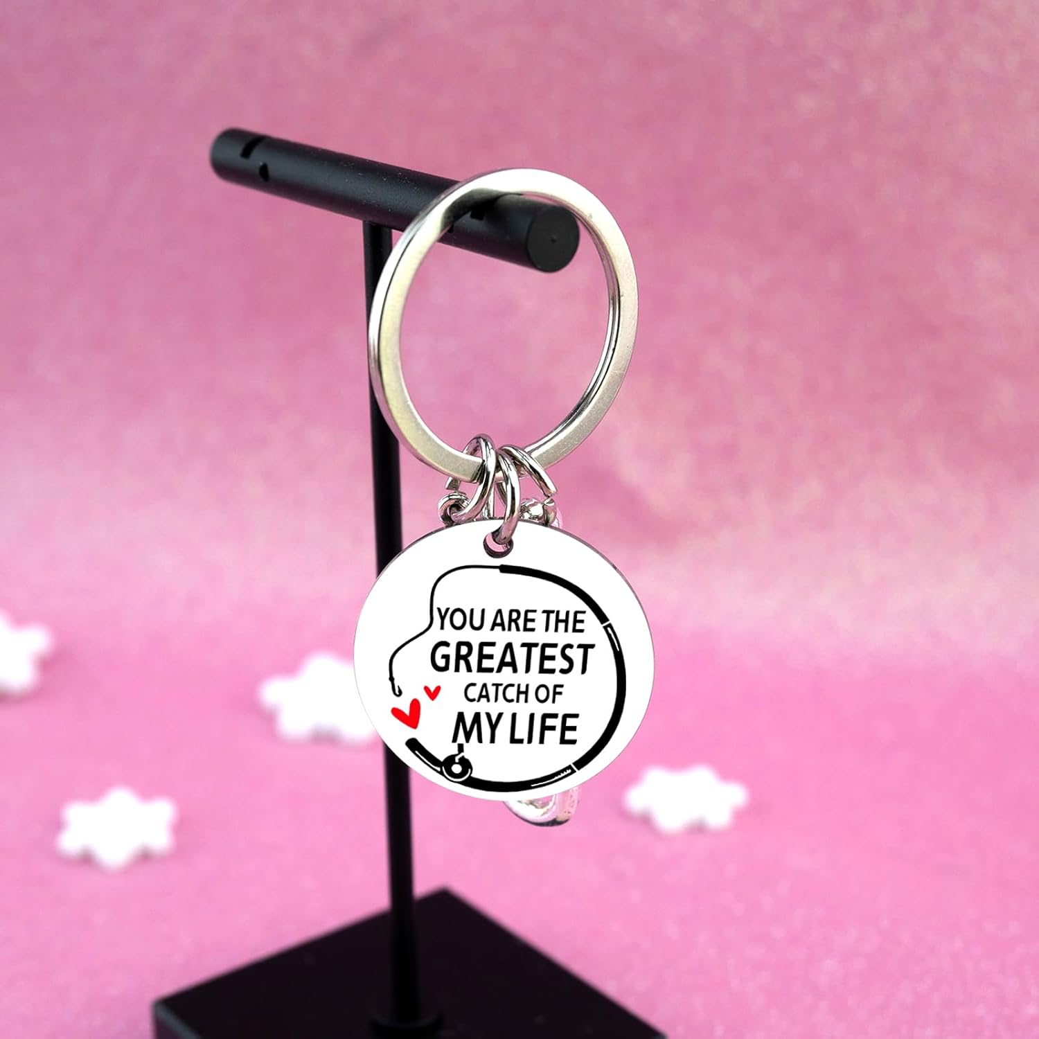 Fishing Gifts for Men Fisherman Gift for Boyfriend Husband Hubby Funny Fishings Lure Hook Keychain Personalized Gift for Fishing Lover for Birthday Sweetest Valentines Day Gifts for Him Boyfriend - Image 4