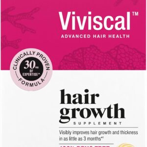 Viviscal Hair Growth Supplements For Women For Thicker, Fuller Hair, Nourishes Thinning & Loss, With Proprietary Collagen Complex, 60 Tablets, 1 Month Supply