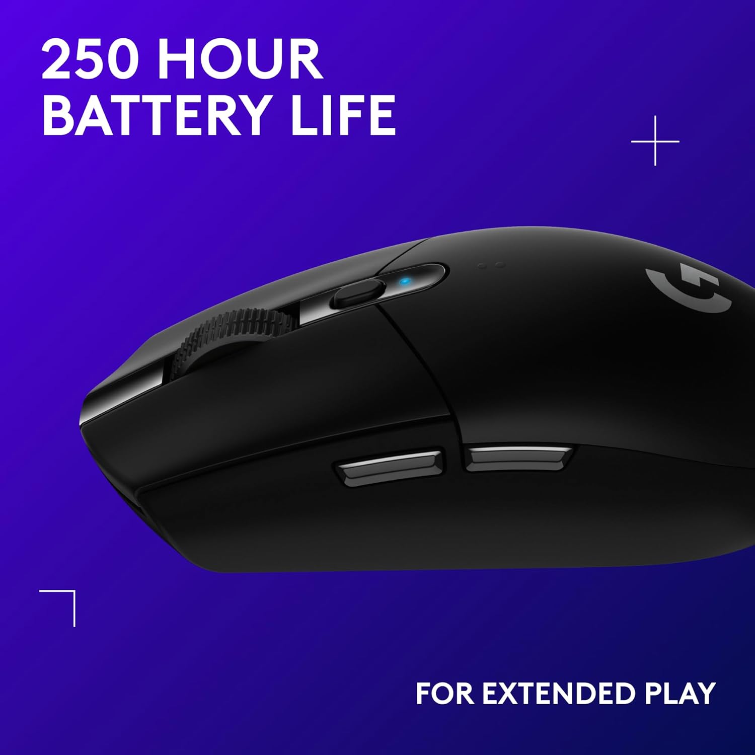 Logitech G305 Lightspeed Wireless Gaming Mouse, Hero Sensor, 12,000 DPI, Lightweight, 6 Programmable Buttons, 250h Battery, On-Board Memory, Compatible with PC, Mac - Black - Image 5