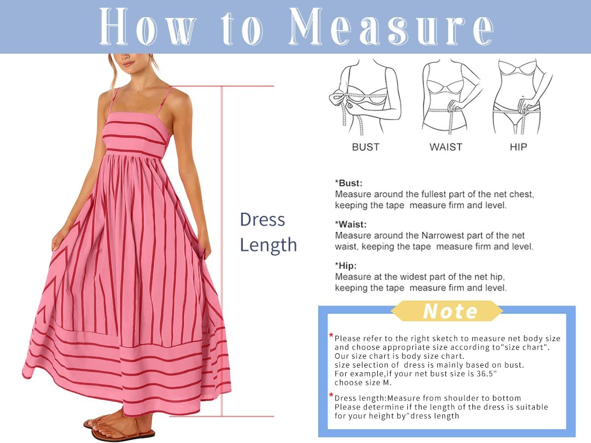 chouyatou Women's Striped Back Smocked Maxi Dress Sexy Spaghetti Strap Cut Out Flowy Swing Long Dress - Image 7