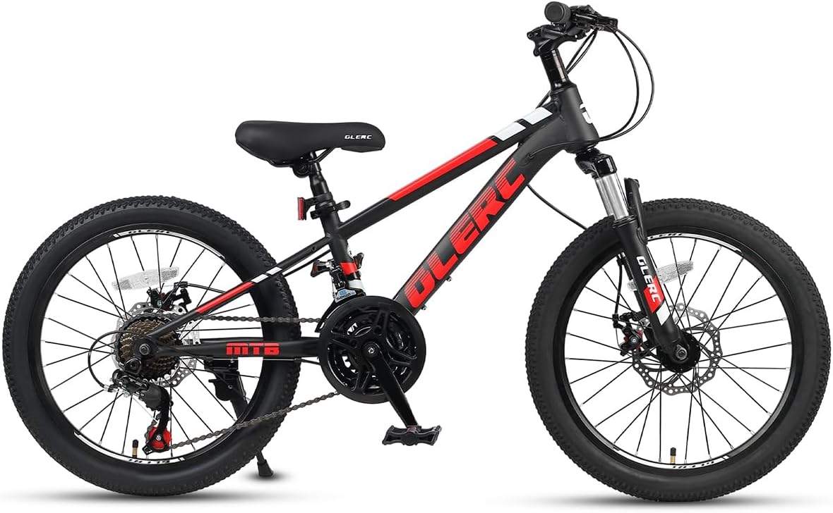 Glerc 20 24 Inch Kids Bike, Kids Mountain Bike for Boys and Girls Ages 6-15, 21-Speed Skyline Bicycle with Front Suspension and Disc Brakes, Multiple Colors - Image 8