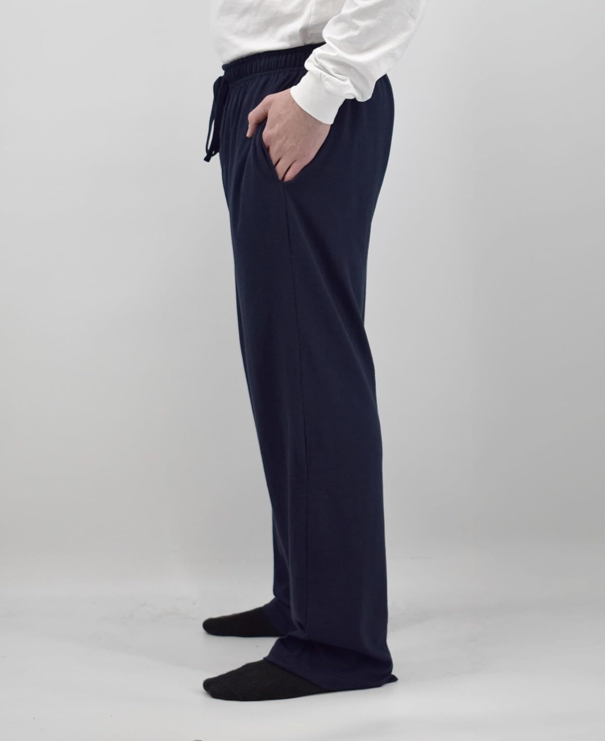Andrew Scott Men's Cotton Lounge Pants | Multi Packs & Colors | Soft & Light Drawstring Yoga & Sleep PJ Bottoms - Image 4