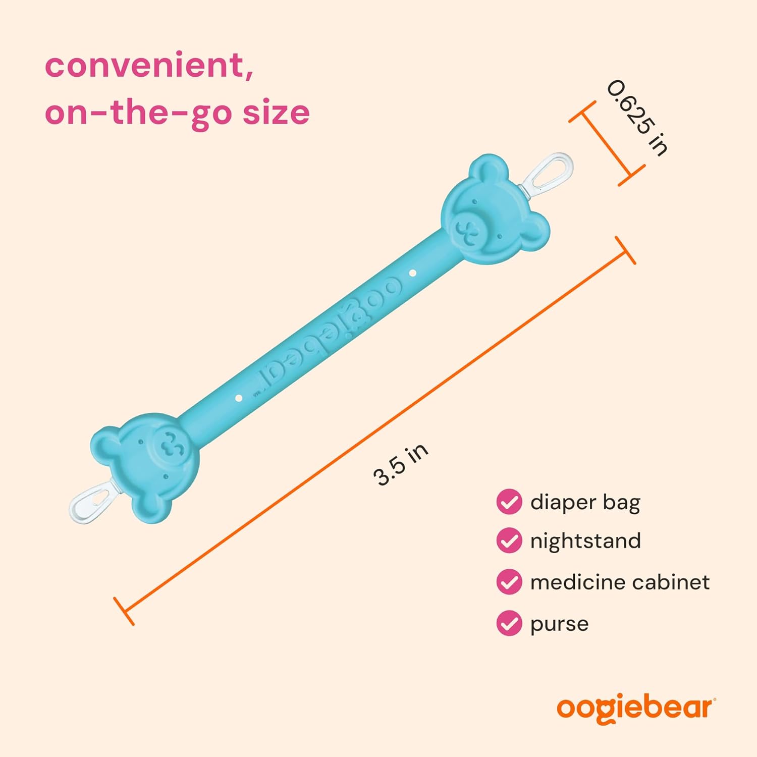 oogiebear Baby Nose Cleaner & Ear Wax Removal Tool - Safe Booger & Earwax Removal for Newborns, Infants, Toddlers - Dual-Ended - Essential Baby Stuff - Image 6
