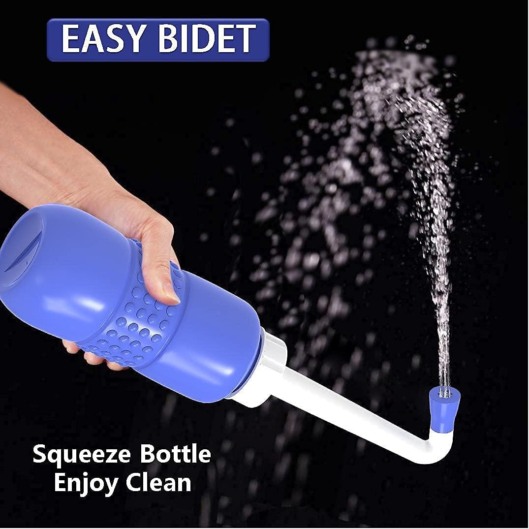 2 PCS Portable Bidet for Toilet, 450ml 15oz Handheld Travel Bidet, High Pressure Leakproof Personal Hygiene Bottle, Postpartum Perineal Cleaner for Women, Outdoor, Camping, Travel, Driver, Home Use - Image 4