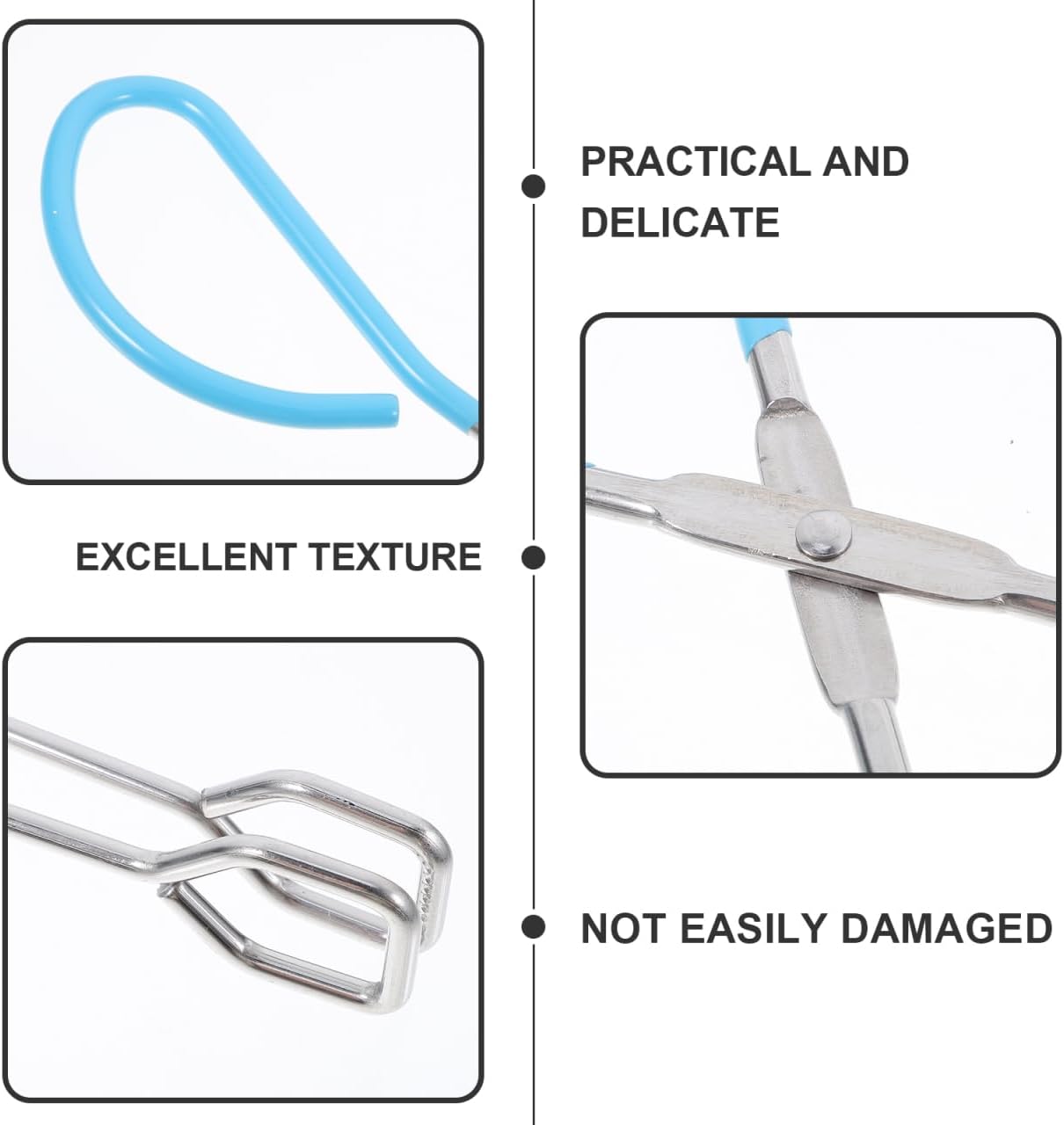 Ipetboom Bathroom Tongs for Wiping Toilet Aid Lightweight Self Wipe Tool with Non-Slip Handle Portable Butt Wiper for Elderly and Disabled 10.82X4.13X1.29 Inches - Image 4