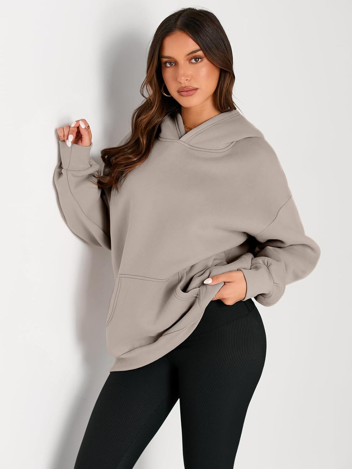 Trendy Queen Womens Oversized Hoodies Fleece Sweatshirts Fall Fashion Pullover Sweaters Winter Clothes - Image 2