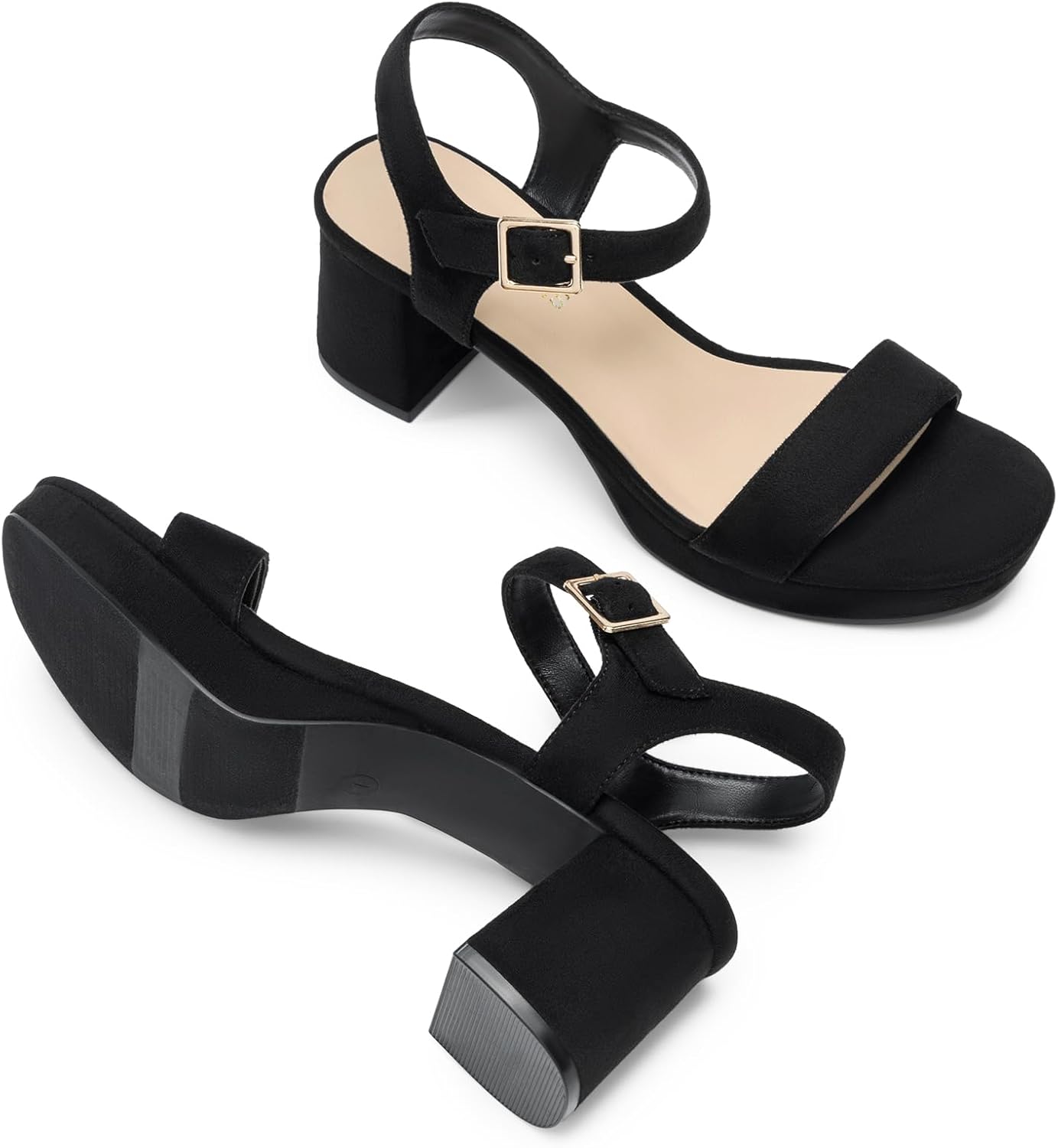 DREAM PAIRS Women's Platform Heels Block Chunky Open Toe Ankle Strap Heel Fashion Wedding Party Dress Sandals Shoes - Image 4