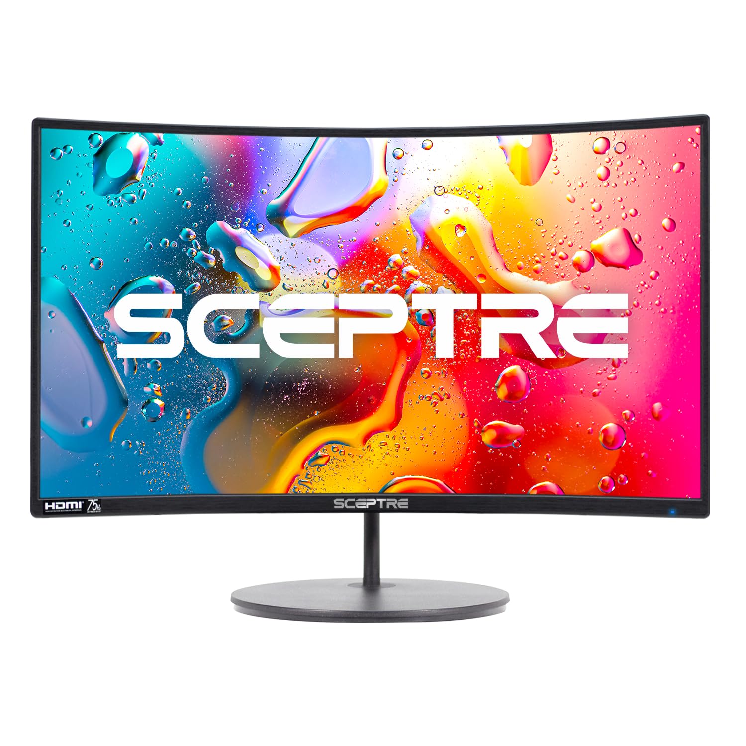 Sceptre Curved 27-inch Prime Monitor up to 100Hz 1080p, HDMI x2, VGA, 99% sRGB, Built-in Speakers, R1500, Machine Black 2025 (C275W-1920RN Series) - Image 2