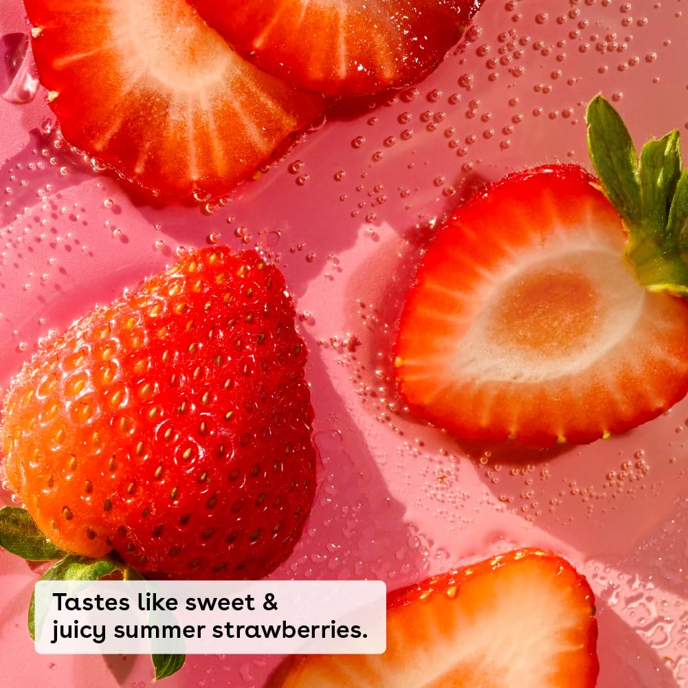 eos 100% Natural & Organic Lip Balm - Strawberry Sorbet, All-Day Moisture, Dermatologist Recommended for Sensitive Skin Care, Lip Care Products, 0.25 oz - Image 3
