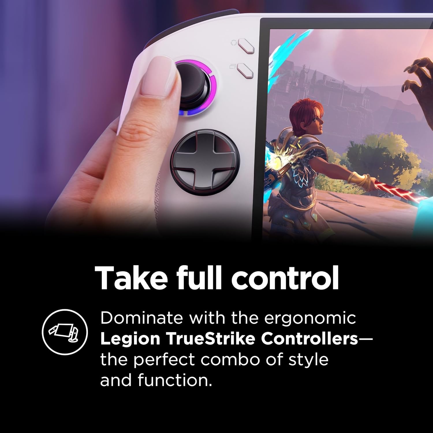 Lenovo Legion Go S - 2025 - Mobile Gaming Console - AMD Radeon graphics - 8" PureSight IPS Display - 120Hz - AMD Ryzen™ Z2 Go - 16GB Memory - 512GB Storage - Glacier White - Free PC Game Pass - Image 4