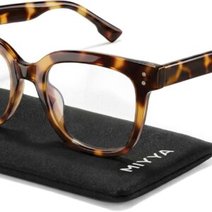 miyya Blue Light Glasses for Women & Men – Oversized UV & Blue Light Blocker Chunky Frames, Stylish Eyewear Accessories