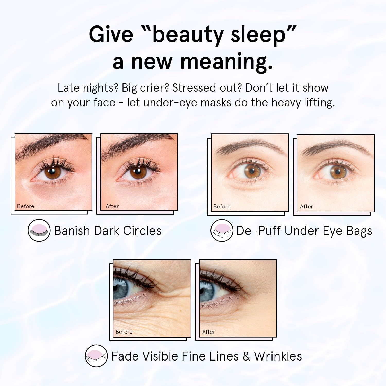 grace & stella Retinol Under Eye Patches for Puffy Eyes & Dark Circles - Restoring Gel Under Eye Masks with Hyaluronic Acid - Birthday Gifts for Women, Bachelorette Party Favors (Purple, 24 Pairs) - Image 4