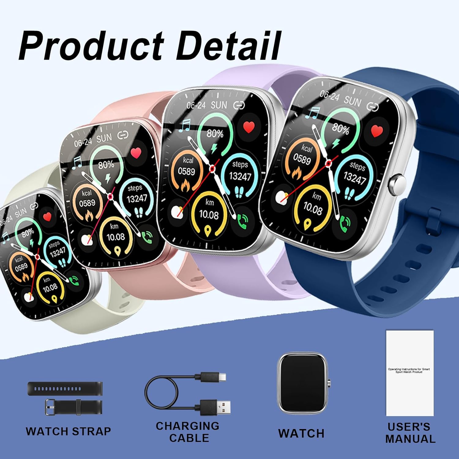 Smart Watch for Men Women (Answer/Make Call), 2026 New 1.91" HD SmartWatch, Fitness Watch with 120+ Sport Modes, IP68 Waterproof, Pedometer, Heart Rate/Sleep Monitor, Activity Tracker for Android iOS - Image 6