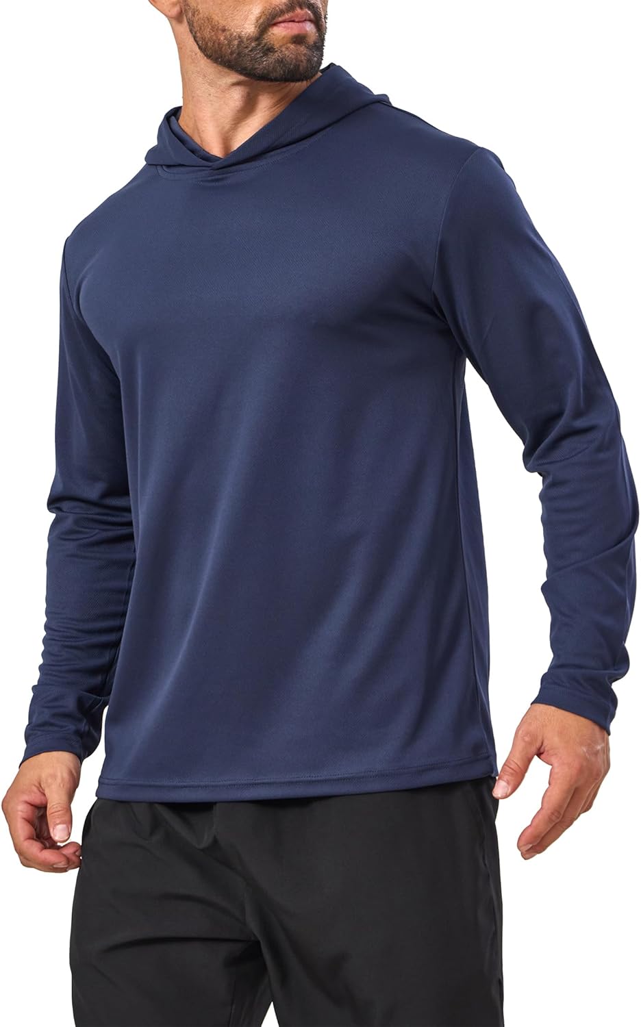 5 Pack Sun Protection Hoodie for Men UV Long Sleeve Shirts Quick Dry Lightweight Work Athletic Rash Guards - Image 2