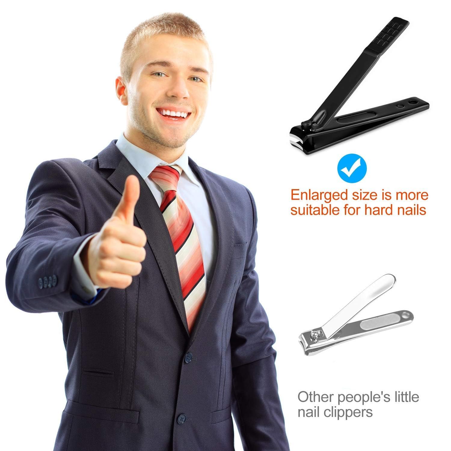 Manicure set Men Personal Care Tools Accessories Finger and Toe Nail Clippers Set Professional Manicure Pedicure Kit With Travel Case Nail Grooming Kit Gifts for Men Women Father Mother - Image 6