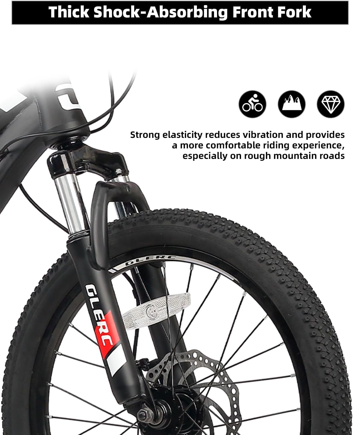 Glerc 20 24 Inch Kids Bike, Kids Mountain Bike for Boys and Girls Ages 6-15, 21-Speed Skyline Bicycle with Front Suspension and Disc Brakes, Multiple Colors - Image 7