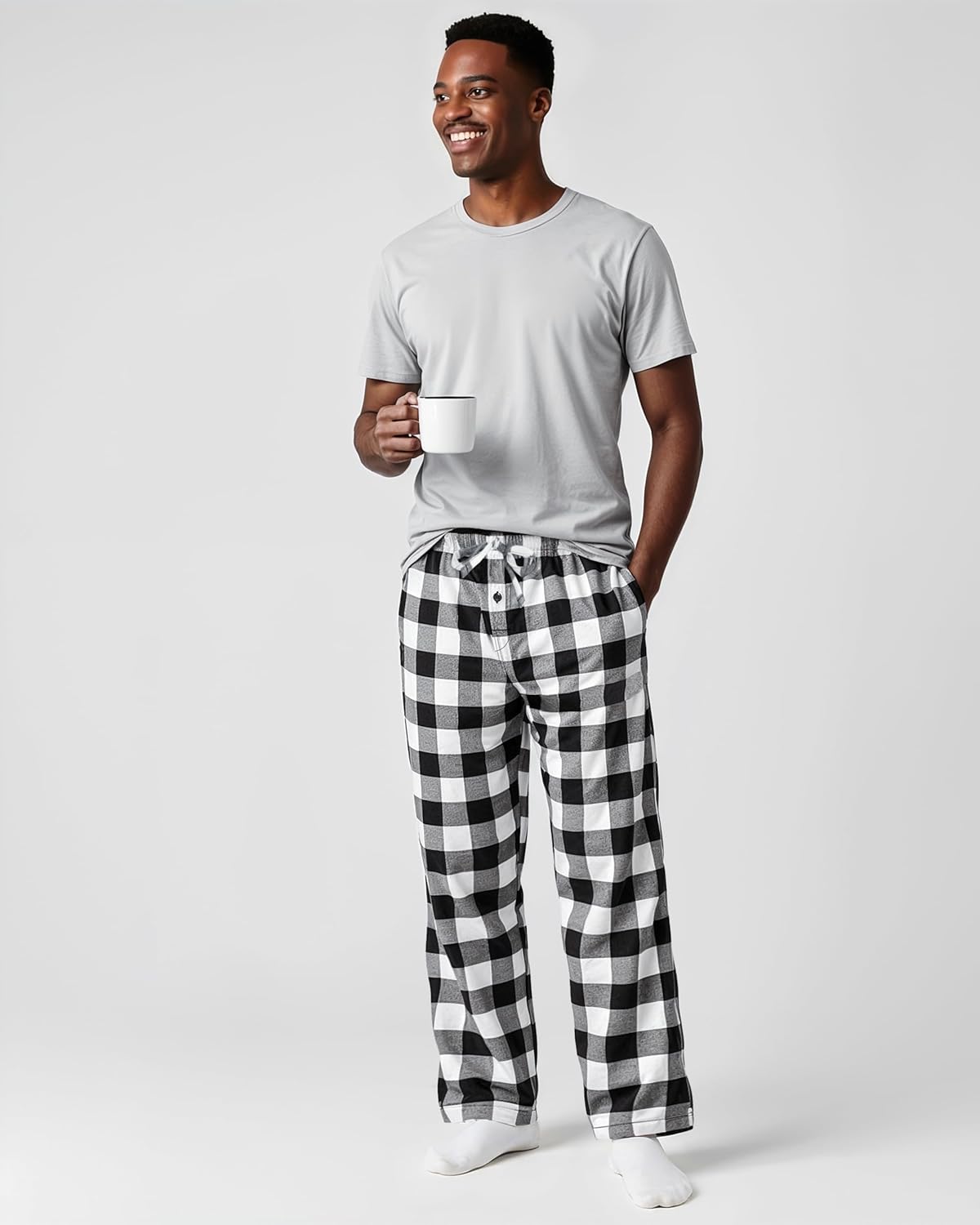 NY Threads Mens Flannel Pajama Pants with Pockets Soft Cotton Sleepwear Lounge PJ Bottoms - Image 6