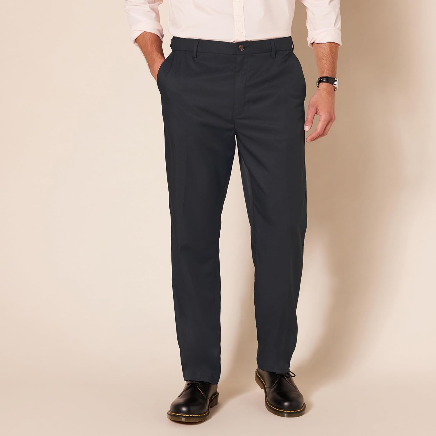 Amazon Essentials Men's Classic-Fit Expandable-Waist Flat-Front Dress Pant - Image 6
