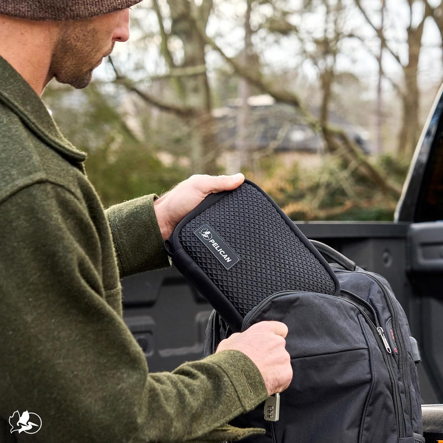 Pelican Electronic Organizer Travel Case - Portable Storage Bag with Multiple Storage Mesh Pockets for Cables, Chargers, Power Bank, AirPods - Black - Image 7