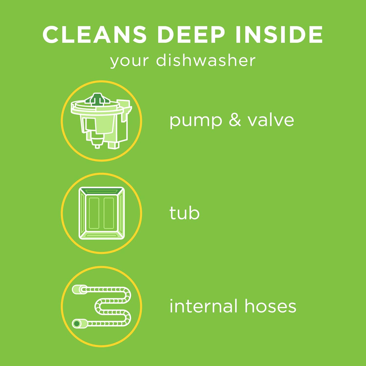 Affresh Dishwasher Cleaner, Helps Power Away Odor Causing Bacteria, Limescale, Mineral Deposits & Grime Inside Pump, Tub & Hoses, 6 Tablets, 6 Month Supply - Image 2