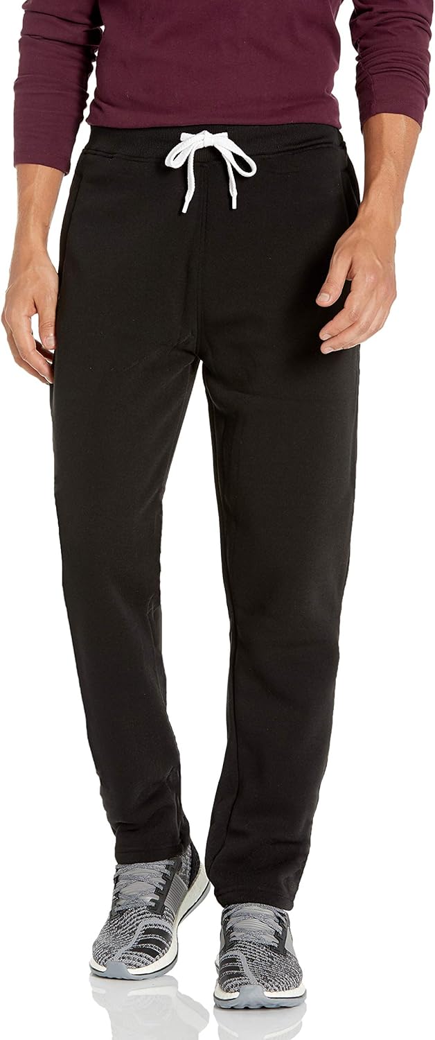 Southpole Men's Basic Fleece Jogger Open Bottom Sweatpants
