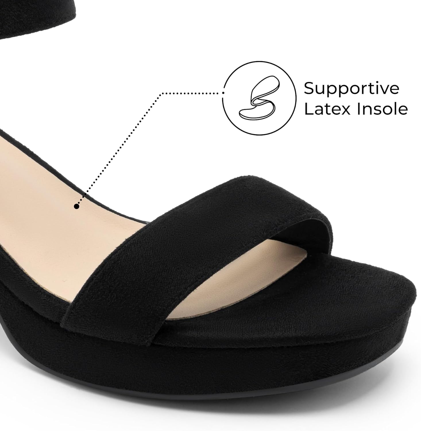 DREAM PAIRS Women's Platform Heels Block Chunky Open Toe Ankle Strap Heel Fashion Wedding Party Dress Sandals Shoes - Image 5