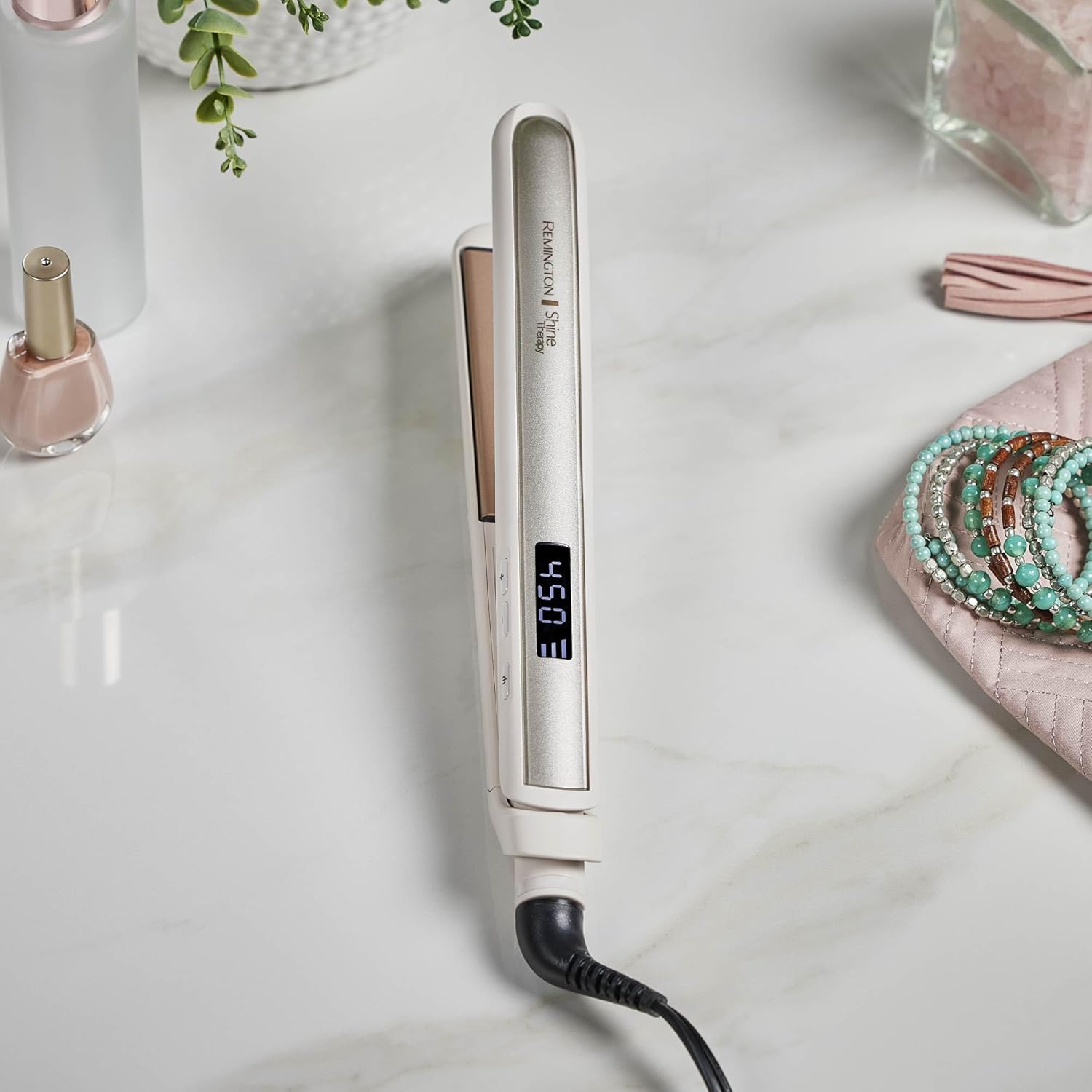 Remington Shine Therapy 1 inch Hair Straightener Iron, Flat Iron Infused with Argan Oil & Keratin, Professional Ceramic Flat Iron for Less Frizz, Shines and Smooth, Styling Tools - Image 13