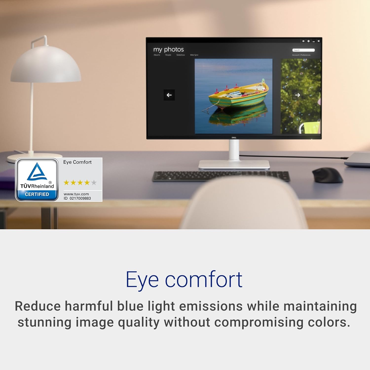 Dell 27 Plus Monitor - S2725HSM - 27-inch FHD (1920x1080) 144Hz 1ms Display, 2 x 3W Speakers, HDMI Connectivity, Height/Tilt/Pivot/Swivel Adjustability, AMD FreeSync - Ash White - Image 5