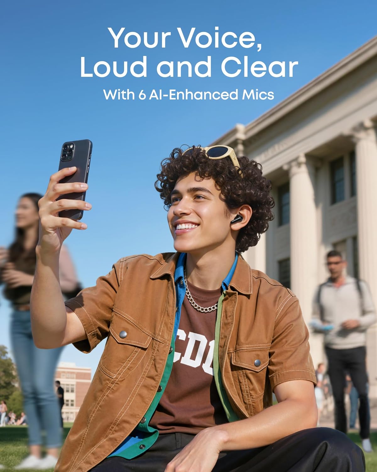 Soundcore P31i by Anker, Real-Time Adaptive Noise Cancelling, Hi-Res Sound, Translation Earbuds, 50H Playtime, Wireless Earbuds, Bluetooth Earphones, Spatial Audio, Fast Charging, IP55 (Black) - Image 6