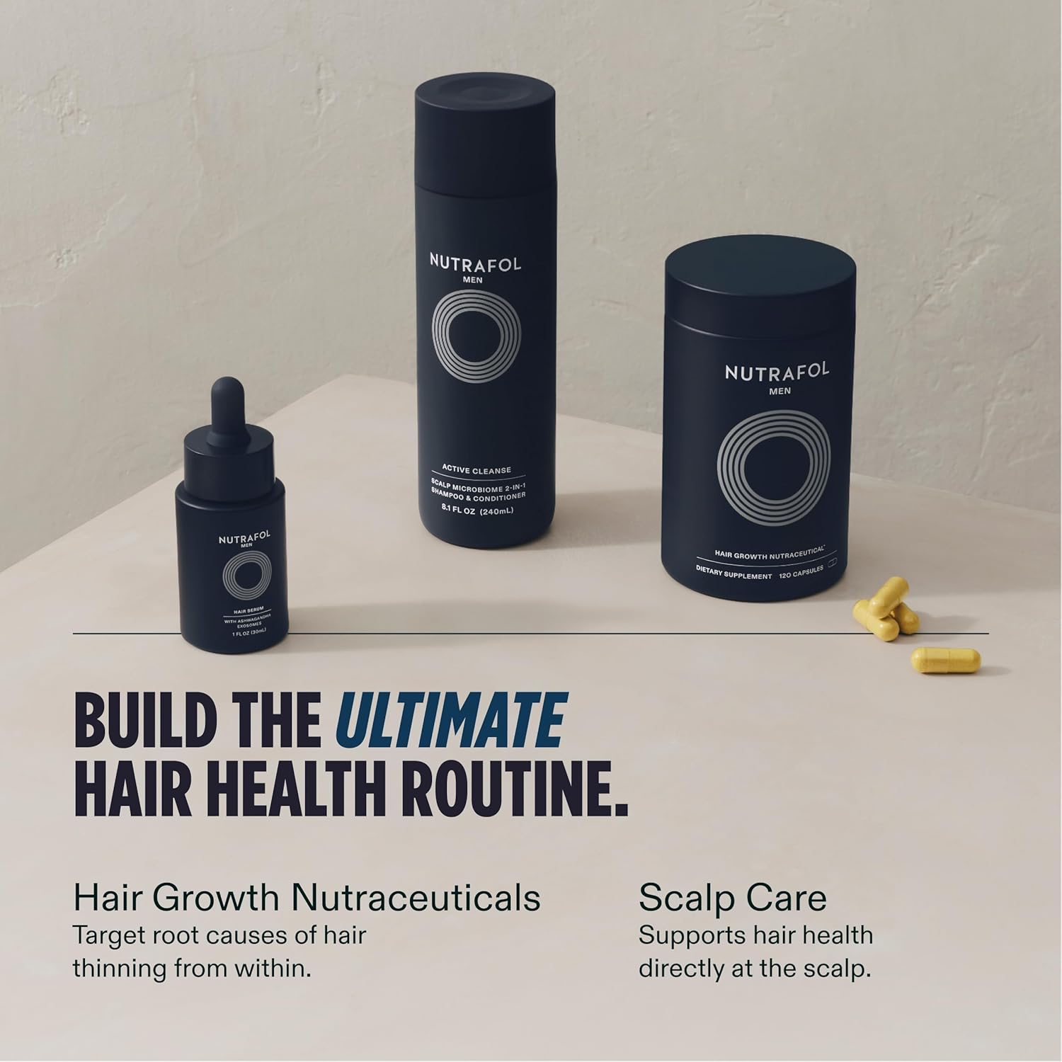 Nutrafol Men's Hair Growth Supplements, Clinically Tested for Visibly Thicker Hair and Scalp Coverage, Dermatologist Recommended - 2 Month Supply, Pack of 2 - Image 9