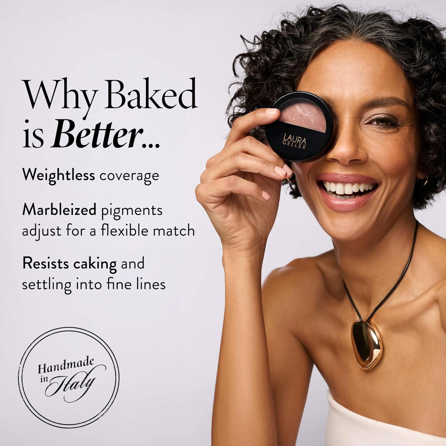LAURA GELLER NEW YORK Award-Winning Baked Balance-n-Brighten Color Correcting Powder Foundation - Fair - Buildable Light to Medium Coverage - Demi-Matte Natural Finish - Image 7