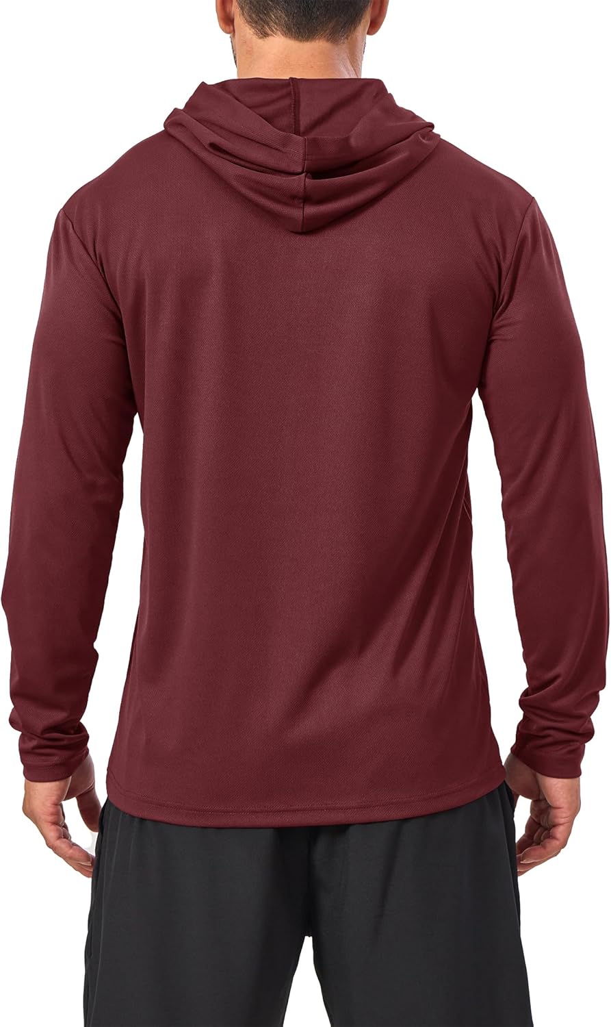 5 Pack Sun Protection Hoodie for Men UV Long Sleeve Shirts Quick Dry Lightweight Work Athletic Rash Guards - Image 3
