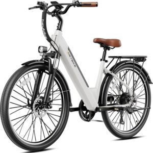 Heybike Cityscape 2.0 Electric Bike for Adults with 1200W Motor, 468Wh Removable Battery, 50Mile 24MPH 26″ Electric Commuter Bike,7-Speed,UL Certified