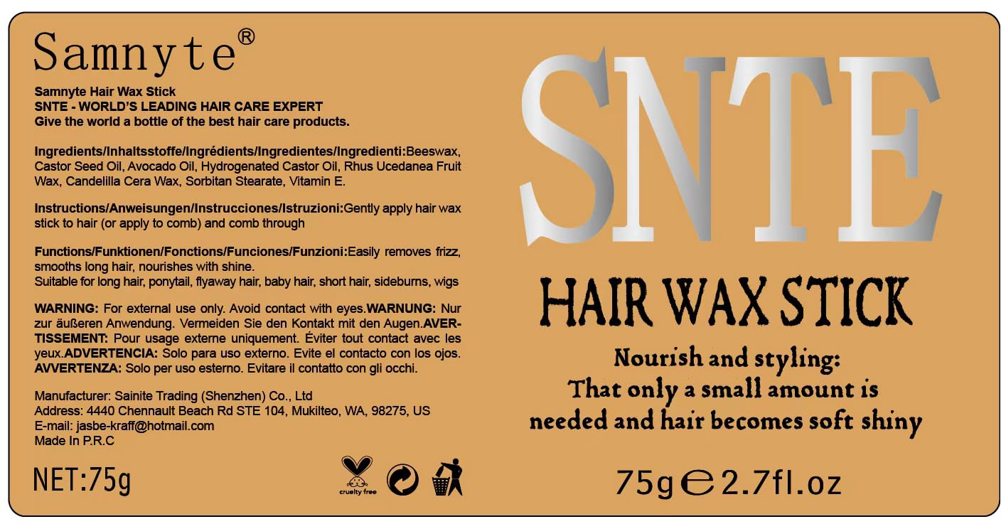 Hair Wax Stick & Slick Back Hair Brush – Frizz Control for Women & Kids, Non-Greasy & No Residue – Smooths Flyaways, Creates Sleek Ponytails & Buns – Styling Accessories & Teen Girl Gifts Trendy Stuff - Image 8